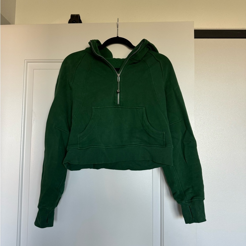 Scuba oversized half zip hoodie
